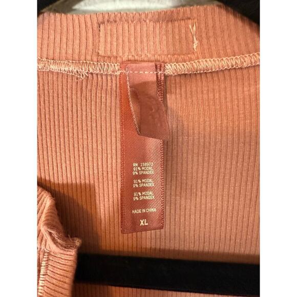 Skims Soft lounge button up henley romper size XL - Picture 3 of 3